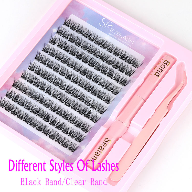 Apa perbedaan antara tampilan alami lash cluster buatan tangan?